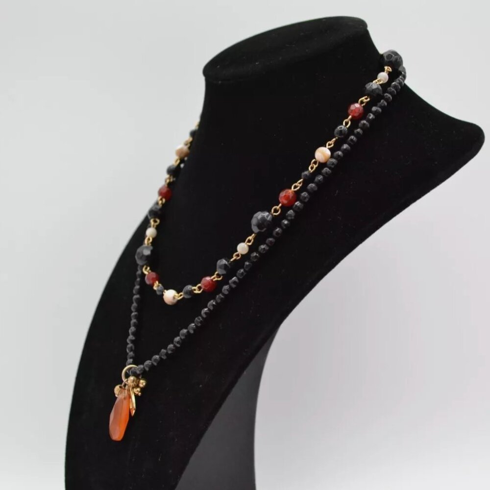 vintage unbranded costume‎ jewelry necklace two in one